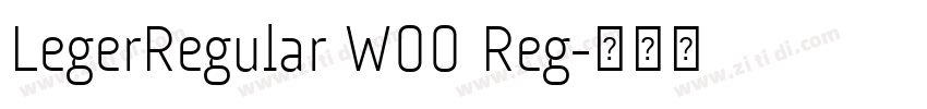 LegerRegular W00 Reg字体转换
